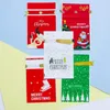 Emballage cadeau 50 pièces sacs de père noël sac de noël bonbons dragée cordon décorations pour la maison noël année 2021 présente L11