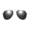 High-end men's metal large frame polarized sunglasses fashion new men's metal large frame HD sunglasses driver driving UV sunshade lens