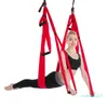 Groothandel-Anti-Gravity Aerial Full Set 6 Handgrepen Yoga Plafond Hangmat Flying Swing Trapeze Yoga Inversion Device Home Gym Hanging Belt
