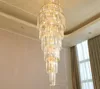 King Size K9 Crystal Light Hotel Lobby Chandeliers Villa Staircase Ceiling Light MYY