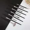 Escovas de maquiagem profissional Conjunto de 12pcs Sobrancelhas Sobrancelhas Ocorretor Eyelash Eyelash Brincho Escova Eye Escovas Conjunto Compõem Ferramentas de Beleza Cosmética