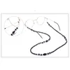Sport noir perlé lunettes de soleil sangle lunettes lunettes cordon chaînes porte-chaîne collier pour hommes femmes accessoires de mode