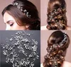 Wedding Headdress Simulated Pearl Hair Accessories for Bride Crystal Crown Floral Elegant Hair Ornaments GB764