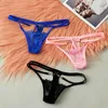 Women's Panties Sexy Erotic Lingerie G-string Women Lace Flowers Low Waist Briefs Transparent T-back Underwear Fashion Underp195q