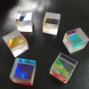 Freeshipping 10 ADET Güzel Arızalı X-Cube Prizma RGB Kombinatör Splitter Çapraz Dichroic Prizma için Parti Ev Dekorasyon SANAT DIY