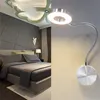 책 조명 5w led 호스 벽 램프 유연한 홈 호텔 침대 옆 램프 현대 패션 알루미늄 Led 전구