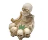 Nieuwe meditatie skeletbladhars asbak