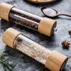 2 pièces manuel sel moulin à poivre broyeur bois assaisonnement Muller outils de cuisine accessoires de cuisine ustensiles de cuisine épices fraisage Gadget