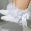 Tutu per bambini Calzini in filato Calzini corti per neonate 0-6Y Principessa Nastro di seta Bowknot Calzino in pizzo Ruffle Calzini in cotone Fotografia Puntelli 8 colori