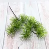 Fake Cypress (2 stems/piece) 15.35" Lengt Simulation Christmas Pine Needle Wedding Home Showcase Decorative Artificial Plants