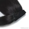 VMAE Peruvian Magic Wrap Around Ponytail 120g Clip In Stragiht Horsetail 100% Virgin Human Hair Extensions VMAE HAIR