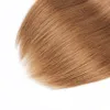 Bundles de cabelo humano de Auburn médio # 30 com fechamento Extensões de cabelo humano retas brasileiras 16-24 polegadas 3 ou 4 pacotes com fecho de renda 4x4