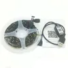 Strisce TV DC5V RGB Retroilluminazione TV Striscia impermeabile 30leds/m 5050 LED con telecomando a 24 tasti