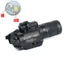 Ny SF X400V-IR-ficklampa Tactical LED Gun Light White Light och IR-utgång med röd laser märkt version svart