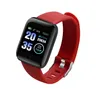 116Plus Armband Smart Polsbandjes Waterdichte Fitness Tracker Horloge Hartslag Bloeddruk Monitor Stappenteller Band Vrouwen Mannen