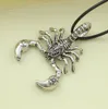 Collier pendentif Animal Scorpion pour hommes et femmes, Antique, or, argent, Punk 3D, chaîne en corde, bijoux Hip Hop Cool