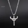 Ювелирные изделия Готический панк Ожерелье Judas Priest из нержавеющей стали для мужчин039s Любимый кулон с логотипом-символом-шармом-амулетом6237175
