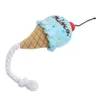 Lovely Dog Toy Puppy Plush Squeak Toy For Small Dogs Pet Cat Toys Chew Ice Cream Play Toys Pink / Blue Pet Product