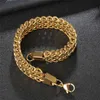 Vecalon 3 colors Hiphop 316L Stainless Steel Bracelet for men Huge Heavy Twisted chain bracelets Punk Rock Jewerly Width 12mm