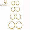 stainless steel small hoops earrings