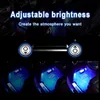 Striscia a LED AUTO 48 LED Multicolore Multicolor Interior Kit impermeabile alla luce con funzione Active Function Caricatore auto USB9338899