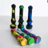 DHL 14mm NC kits com ponta de aço inoxidável Dab palha Oil Rigs tubo de fumar de silicone acessórios para cachimbo de vidro