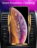 En iyi Price1 Kablosuz Araç Şarj Otomatik Sıkma iPhone Android için Hava Firar Telefon Tutucu 360 Derece Rotasyon 10 W Hızlı Şarj Kutusu Ile