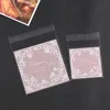 Sacchetti di plastica per biscotti eleganti rosa da 500 pezzi Sacchetti di biscotti in cellophane Regali di ringraziamento per sacchetti OPP di caramelle nuziali con autoadesivo