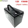 Pacchi batteria agli ioni di litio Deep Cycle Power Lifepo4 12V 150ah per camper/sistema solare/yacht/carrelli da golf/auto