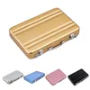 Mini Password Box Style Card Holder Business Bank Card Case Fashion Briefcase ID Holder Aluminium Credit Card Holders8642124