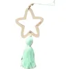 Nordic Style Wooden Star Wind Chimes Kid Home Decoration Accessories Art Wall Hanging For Girls Living Room Toddler DreamCatcher