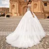 Klasyczna Księżniczka Suknia Ślubna Imperium Talii 2020 Czapka Rękaw Romantyczny Koronka Balowa Suknia Berta Castle Sukienka Bridal Rates de Mariée Plus Size