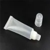 Tubo trasparente per lucidalabbra morbido da 8 ml con contenitore per bottiglie riutilizzabili per imballaggio cosmetico vuoto