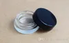 5G Glas Container Stash Jar Clear 5ml voor Ecigarette Wax Cosmetische Crème met Black Cap Deksel goedkope prijs China leverancier
