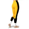 Jigerjoger calças de yoga esporte leggings equipe de hóquei futebol leggings cb men leggins ginásio treino calça amarelo preto branco patches8556135