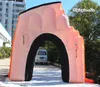 Arche de citrouille gonflable décorative personnalisée Halloween 4m * 3.5m Blow Up Ghost Archway avec Witch Zombie pour la décoration d'entrée extérieure