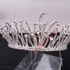 Crown Royal Decorations Luxe Kristallen Bruiloft Kroon Zilver Rhinestone Prinses Queen Bridal Tiara Crown Haaraccessoires Goedkoop