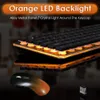 Draadloos Backlit Mute-toetsenbord en muis COMBO-toetsen Opladen Backlight Gaming Set