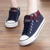 Hot Sale-Hot spring autumn ankle shoes women increased high top shoes mixed