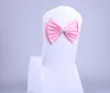 Elastic Organza Chair Covers Bow Sashes Wedding Band empate costas Cadeiras Props bowknot Spandex Sash Buckles tampa traseira Hostel SN1246