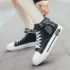 Rozmiar 39-44 Moda Womon Men Buty płócienne Black White Red Platform Designer Sneakers Męskie Trenerzy Domowa marka wykonana w Chinach