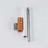 Cigarettrökrör Aluminium Igaratte Hitters Spring Bat 3 "2" Gul Filterfärg Cig Shape Tobaksrör