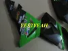 KAWASAKI 닌자 ZX10R 04 05 ZX 10R 2004 2005 용 페어링 바디 키트 ABS 그린 블랙 페어링 차체 + 선물 KM26