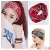 Büyük Kızlar Baskılı Kafa 6 Bayanlar Bohemia Geniş Kenar Çapraz Kafa Gençler Kız Saç Bantları Lady Şapkalar Saç Aksesuarları Tasarımlar