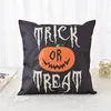 Halloween linnen pompoen kussensloop 45 * 45 cm katoen kussensloop auto sofa kussenhoes woondecoratie bed sofa levert hak705