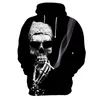 Yeni 2019 Özel Unisex Kazak 3D Kafatası Baskılı Kazaklar Hoodies Dropship S-4XL1