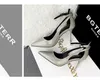 黒いかかとスティレットイタリアの靴女性デザイナーハイヒールの女性のセクシーな靴メアリージェーンシューズヒールの女性Zapatos de Mujer Sapato Feminino