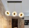 Nordic Designer Neue stil Anhänger lichter Wohnzimmer Schlafzimmer Dekoration Led G4 Droplight Post Moderm glas ball Combo Doprlight MYY