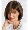 Wigs 100% Real hair! Fashion Sexy Brown Mixed Short Women's Hair Wig