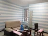 객실 침실 어린이 방 거실 벽지 현대 미니멀 부직포 벽지 스트라이프 파란색, 흰색 분홍색 지중해 세로 줄무늬